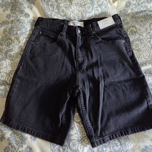 Hollister Black Baggy Jean Shorts